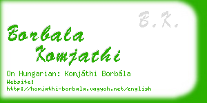 borbala komjathi business card